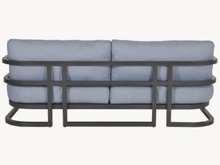 Castelle Gala Cushion Aluminum Outdoor Patio Sofa with Accent Pillow