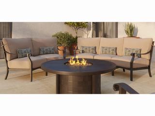 Castelle Madrid Deep Seating Cast Aluminum Patio Lounge Set