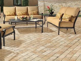 Castelle Madrid Deep Seating Cast Aluminum Patio Lounge Set