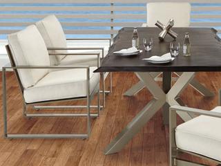 Castelle Park Place Cushion Cast Aluminum Patio Dining Set