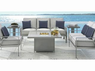 Castelle Trento Deep Seating Cast Aluminum Patio Lounge Set