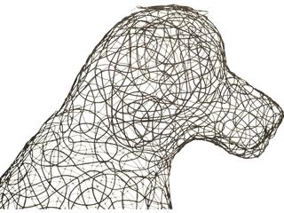 Phillips Collection Crazy Wire Black Sculpture