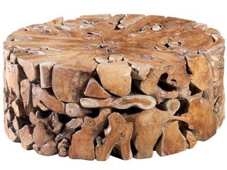 Phillips Collection Round Wood Natural Coffee Table