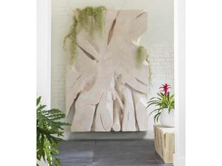 Phillips Collection Cast Naturals Root Roman Stone Off White Accent Bench