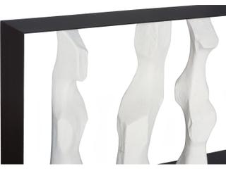 Phillips Collection Rectangular Black Off White Metal Console Table