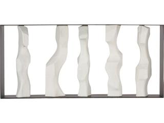 Phillips Collection Rectangular Black Off White Metal Console Table