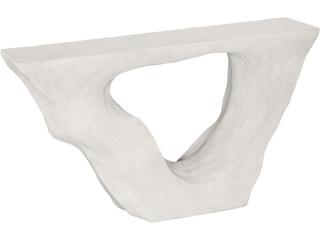 Phillips Collection Rectangular Resin Off White Console Table