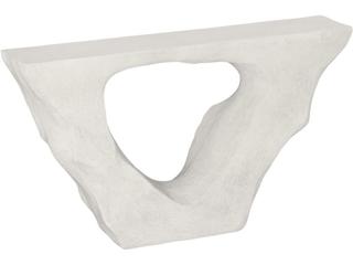 Phillips Collection Rectangular Resin Off White Console Table