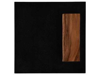 Phillips Collection Slant Square Metal Natural Black Brown End Table