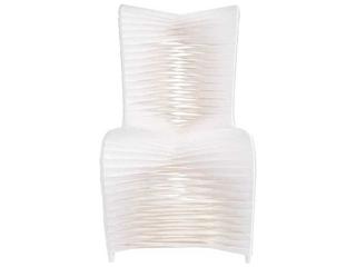 Phillips Collection White Upholstered Side Dining Chair