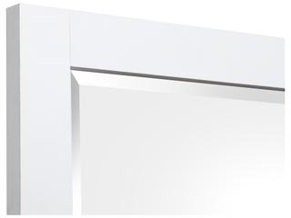 Pulaski Windmill Harbour White Whisp And Sand Dresser Mirror Square