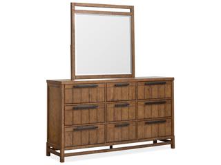 Pulaski Conway Honey Wheat Dresser Mirror Square