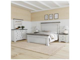 Pulaski Valley Ridge Distressed White Dresser Mirror Rectangular