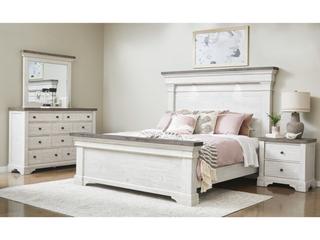 Pulaski Valley Ridge Distressed White Dresser Mirror Rectangular