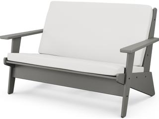 POLYWOOD® Riviera Modern Recycled Plastic Outdoor Patio Loveseat