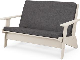 POLYWOOD® Riviera Modern Recycled Plastic Outdoor Patio Loveseat