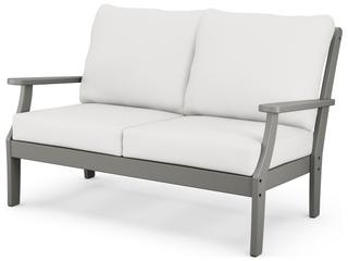 POLYWOOD® Braxton Recycled Plastic Cushion Outdoor Loveseat