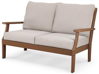 POLYWOOD® Braxton Recycled Plastic Cushion Outdoor Loveseat