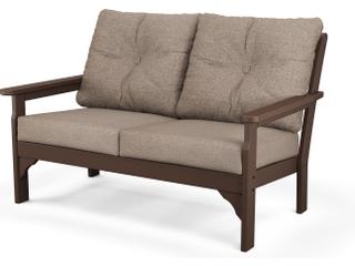 POLYWOOD® Vineyard Recycled Plastic Deep Seating Settee