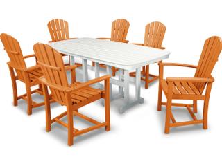 POLYWOOD® Palm Coast Recycled Plastic 7 Piece Patio Dining Set