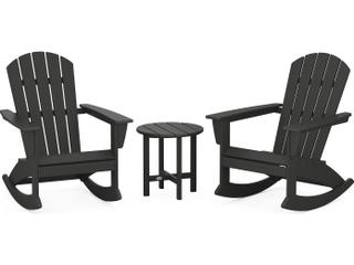 POLYWOOD® Nautical Recycled Plastic 3 Piece Outdoor Lounge Set
