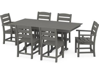 POLYWOOD® Lakeside Recycled Plastic 7 Piece Outdoor Patio Dining Set