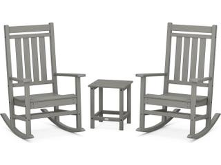 POLYWOOD® Estate Recycled Plastic 3 Piece Patio Lounge Set