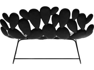 Qeeboo Outdoor Filicudi Black Recycled Plastic Sofa