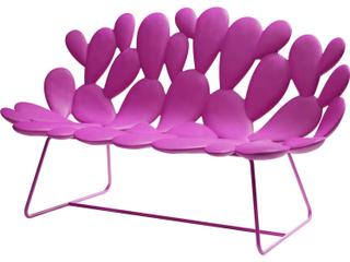 Qeeboo Filicudi 2-Seat Sofa Recycled Polyethylene in Fuchsia