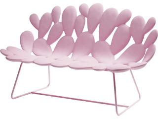 Qeeboo Outdoor Filicudi Pink Recycled Plastic Sofa