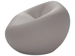 Qeeboo Outdoor Nami Dove Grey Recycled Plastic Sofa