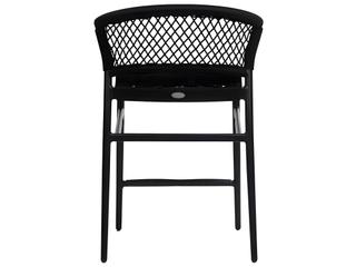 Ratana Ria Silver Black Aluminum Rope Counter Stool