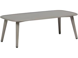 Coconut Grove Silver Pearl Aluminum Rectangular Coffee Table