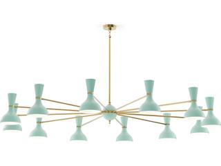 Robert Abbey Clare 12-Light Mint Green Chandelier