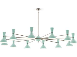 Robert Abbey Clare 12-Light Mint Green Chandelier