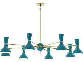 Robert Abbey Clare 8-Light Peacock Green Chandelier
