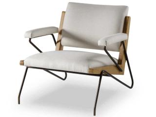 Sonder Living Marianne Brown Fabric Accent Chair