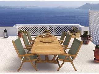Royal Teak Collection Florida Sling Outdoor Dining Set
