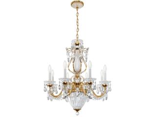 Schonbek Bagatelle 11-Light Gold Crystal Candelabra Chandelier