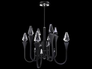 Schonbek Plumeria Black Chandelier