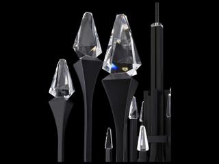 Schonbek Plumeria Black Chandelier