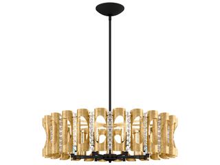 Schonbek Twilight 8-Light Black Crystal Chandelier