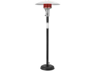 Sunglo Steel Black Portable Natural Gas Outdoor Patio Heater