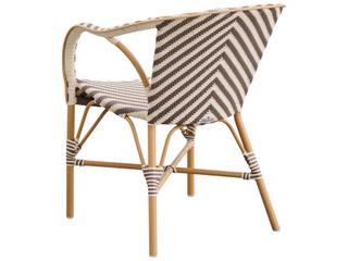 Sika Design Alu Affaire Madeleine Cappuccino Ivory Almond Aluminum Polypropylene Dining Chair