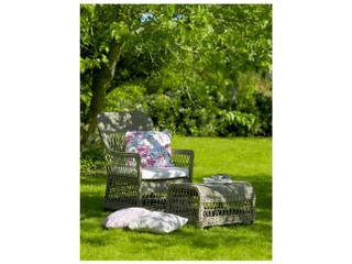 Sika Design Georgia Garden Wicker Antique Dawn Footstool