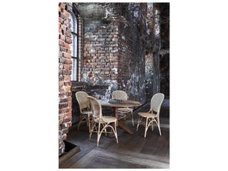 Sika Design Originals Natural Aluminum Wicker Cushion Dining Chair in Youtoo Dark Grey