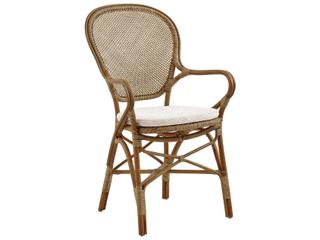 Sika Design Originals Antique Wicker Cushion Dining Chair in Youtoo Sand