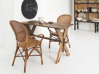 Sika Design Originals Antique Wicker Cushion Dining Chair in Youtoo Sand