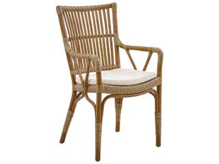 Sika Design Originals Antique Wicker Cushion Dining Chair in Youtoo Sand