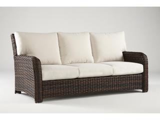 South Sea Rattan St Tropez Quick Ship Aluminum Cushion Sofa
